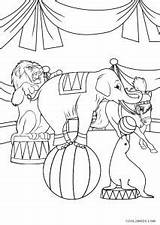 Circus Coloring Pages Animal Kids Printable sketch template