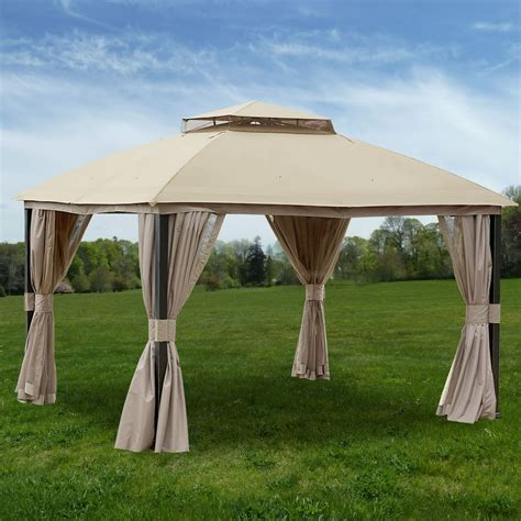 garden winds replacement canopy top  side mosquito netting set   privacy gazebo