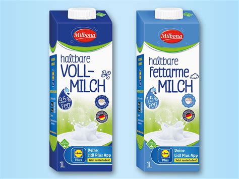 milbona haltbare milch