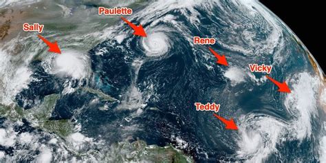nasa image  space shows record  tropical cyclones  atlantic