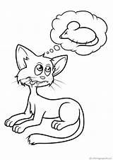 Cats Print Coloring Pages sketch template