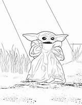 Yoda Grogu Mandalorian Babyyoda Kym Adults Visualartideas sketch template
