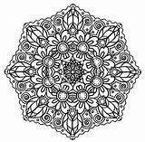 Coloring Flower Pages Detailed Print Flowers Colouring Printable Mandala Color Pattern Adult Floral Designs Adults Advanced Mandalas Intricate Fun Abstract sketch template