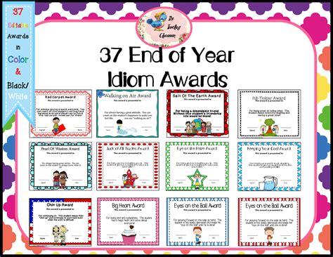 The Traveling Classroom End Of The Year Idiom Awards