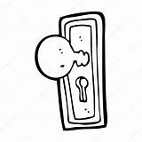 Knob Door Cartoon Clipart Vector Drawing Doorknob Alice Wonderland Clip Stock Getdrawings Clipartmag Illustration Preview sketch template