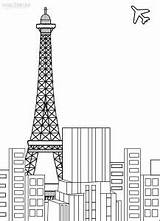 Tower Eiffel Coloring Pages Printable Kids Cool2bkids sketch template