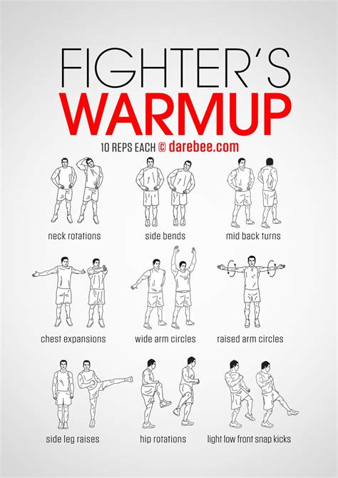 workouts fighters warmup back in