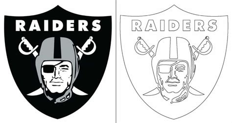 oakland raiders logo   sample coloring page  coloring pages