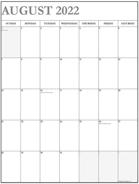 august   august  calendar printable template calendar design