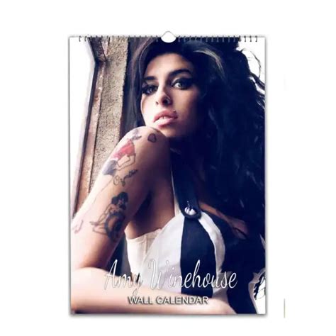 Amy Winehouse Full Photo 2023 24 Calendar With Your Message Printed On