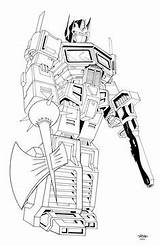 Transformers Magnus Optimus sketch template