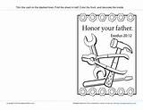 Honor Father Mother Coloring Template sketch template