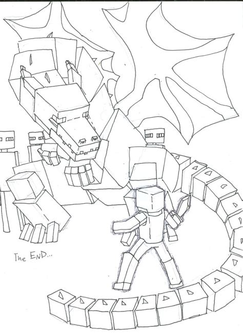 minecraft ender dragon drawing  getdrawings