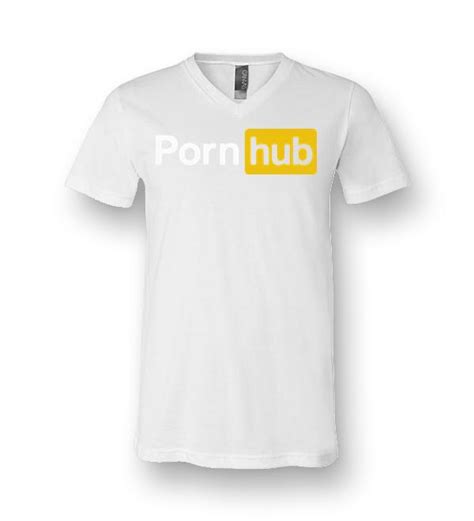 porn hub canvas unisex v neck t shirt