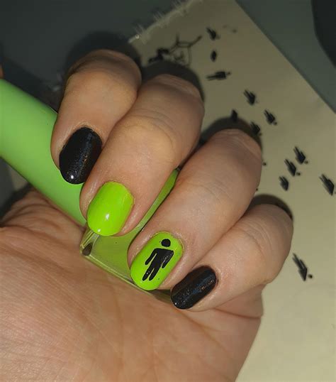 billie eilish inspired nails nails