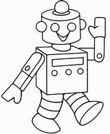 Roboter Robot Coloring sketch template