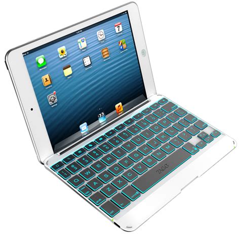 zagg bluetooth keyboard case  ipad mini  backlit keys  shipped orig