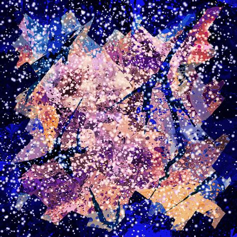 Broken Glass And A Snowstorm Digital Art By William