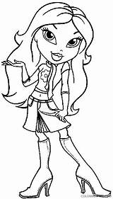 Bratz Coloring Pages Sasha Coloring4free Related Posts sketch template