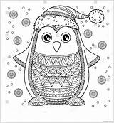 Christmas Pages Penguin Merry Jolly Coloring Color Holidays Online Printable Print Coloringpagesonly sketch template