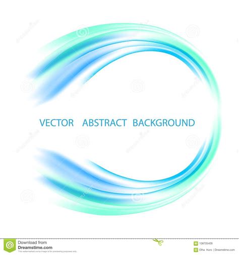Vector Abstract Blue Circle Banner Flyer Or Logo Design