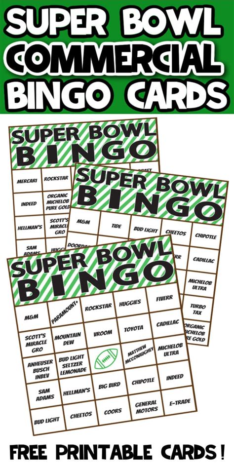 super bowl bingo   printable   hands  amazing