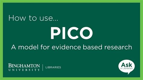 pico  model  evidence based research youtube