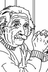 Albert Einstein Coloring Getcolorings Pages sketch template