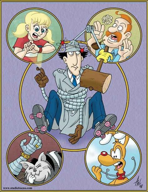 Inspector Gadget Penny Brain Chief Quimby Dr Claw And Mad Cat True