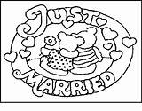 Coloring Pages Wedding Themed Personalized Silhouette Drawing Cake Ring Veil Party Rings Getdrawings Getcolorings Kids Line Template Printable Amazing Simple sketch template