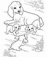 Coloring Pages Dog Puppies Dogs Color Printable Puppy Kids Cute Sheets Animal Baby Animals Para Mom sketch template