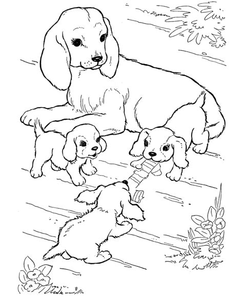 coloring page dog dogs  puppies coloring pagesfree
