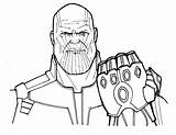 Thanos Superheroes Xcolorings 791px sketch template