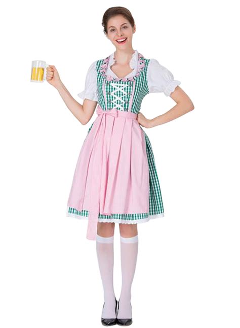S 3xl Plus Size Bavarian Oktoberfest Beer Festival Maid Waiter Costume