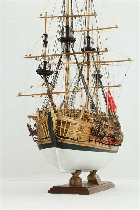 photos ship model english h m s prince of 1670 close up views of details