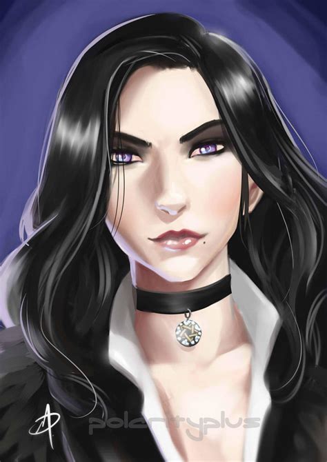 A Raven Haired Girl By Polarityplus On Deviantart