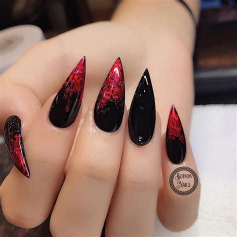 bui nails  instagram happy halloween stiletto nails designs