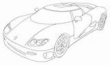 Koenigsegg Gt Exotic Coloringhome Dibujosonline Categorias sketch template
