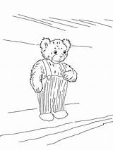 Coloring Corduroy Pages Waiting Popular Coloringhome Bear sketch template