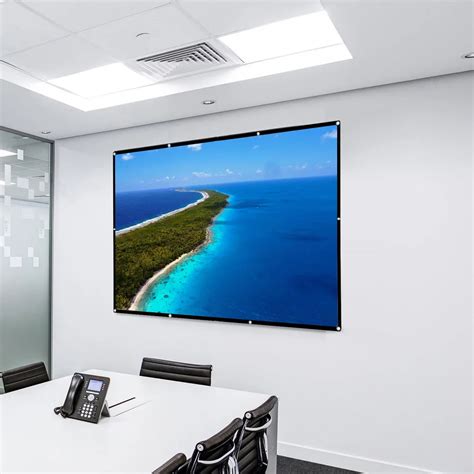 portable projector screen hd  white diagonal projection
