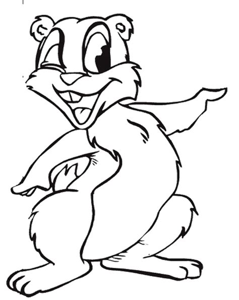 groundhog day coloring pages    print