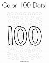 100 Coloring Dots Color Template School Print Built California Usa Twistynoodle Change sketch template