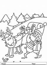 Craciun Mos Colorat Pintar Reindeer Desene Dinosaur Planse Pferde Babbo Slitta Cadou Sanie Langa Plansa Malbuch Desenhosparacolorir Puliti Scritte sketch template