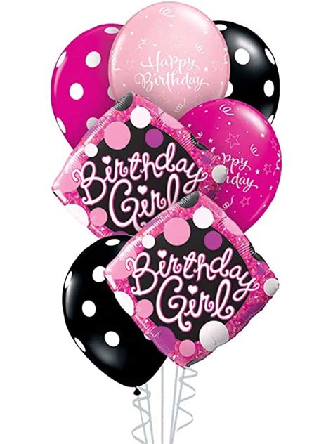 balloons birthday girl bouquet  day delivery bahraingreetings
