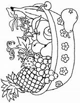 Coloriage Colorat Fructe Toamna Cos Legume Groente Desenat Desene Coloriages Animaatjes Buah Buahan Légumes Activite Jom Salade Căutare Enfant sketch template