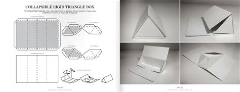 triangle box  packaging dielines book design packaging design