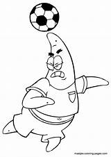 Patrick Star Coloring Pages Soccer Spongebob Playing Print Fun Kids Maatjes Ausmalbilder Want Loaded Version Click Will Browser Window Von sketch template