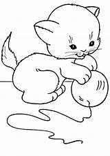 Coloring Pages Easy Cat Print Tulamama Kids sketch template