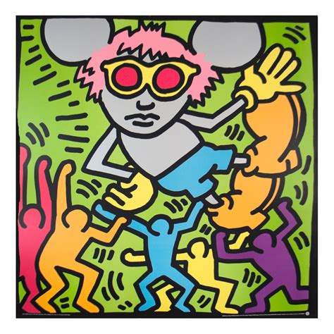 andy mouse keith haring pop art prints touch  modern