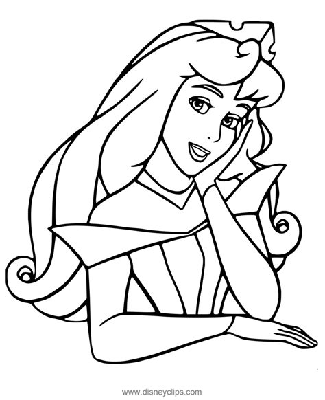 princess aurora disney coloring page  printable coloring pages